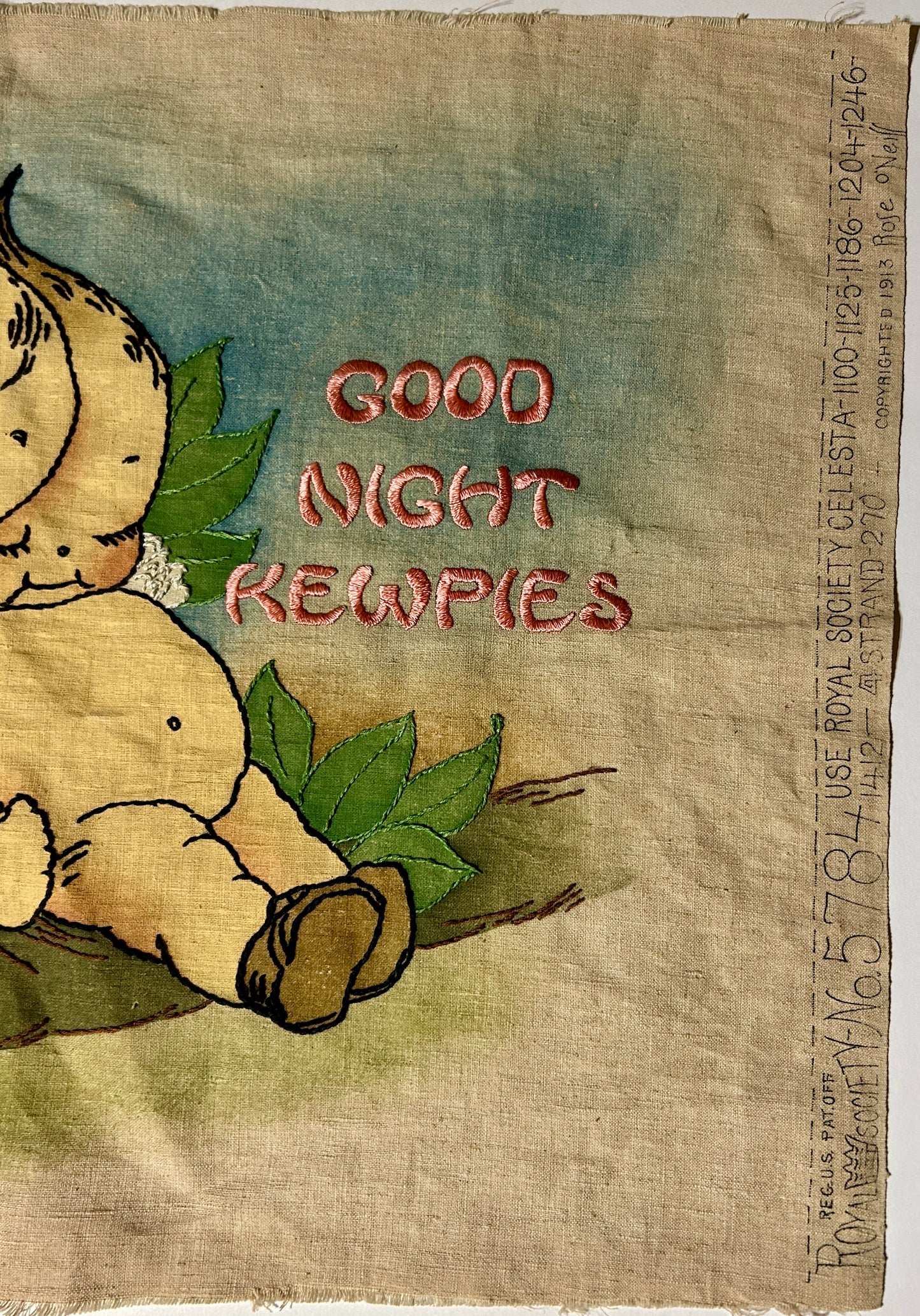 KEWPIE EMBROIDERY COPYRIGHT 1913