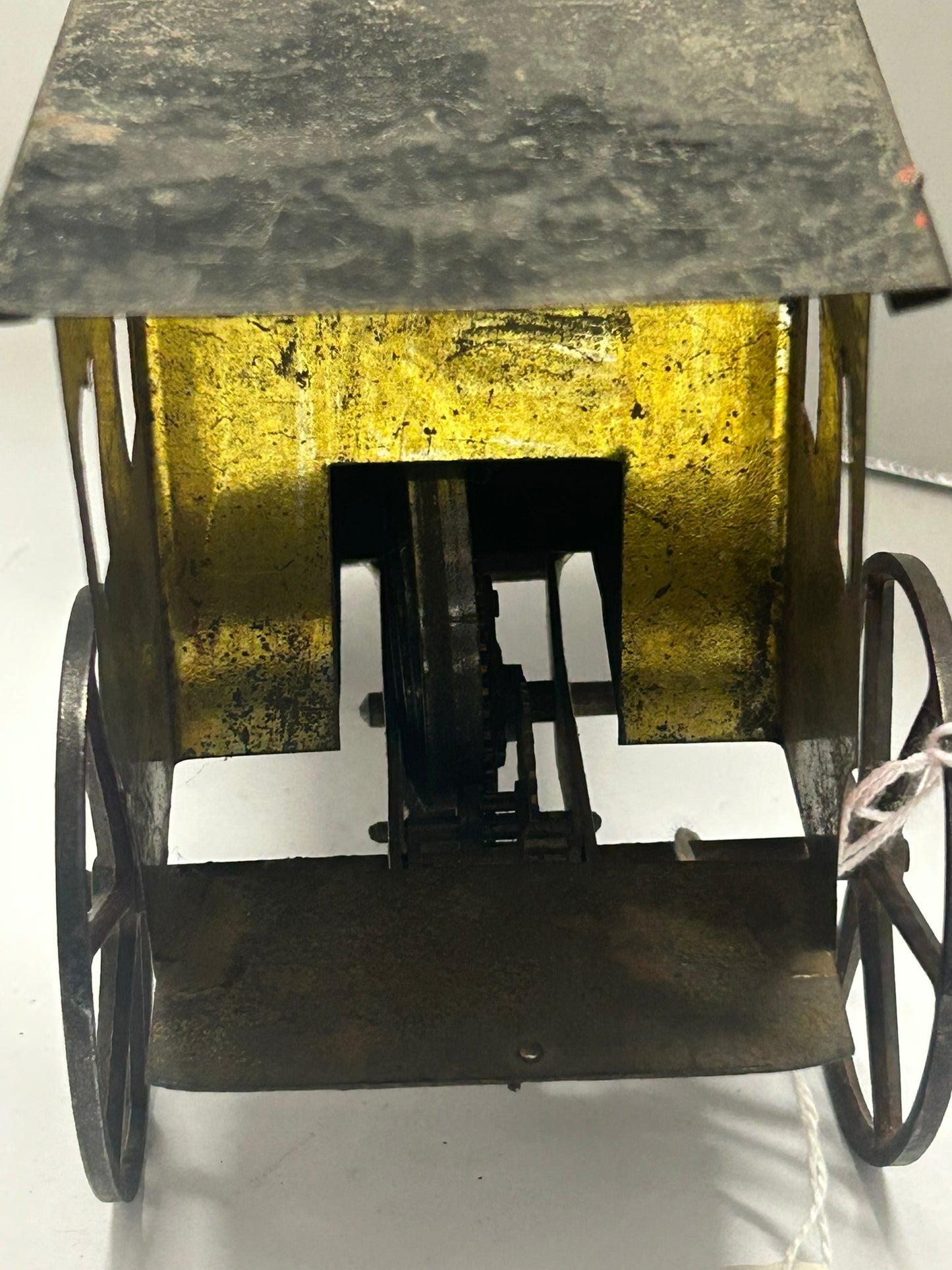 EARLY TIN CLOCKWORK TOY WIND UP TIN LOCOMOTIVE "BOSTON"