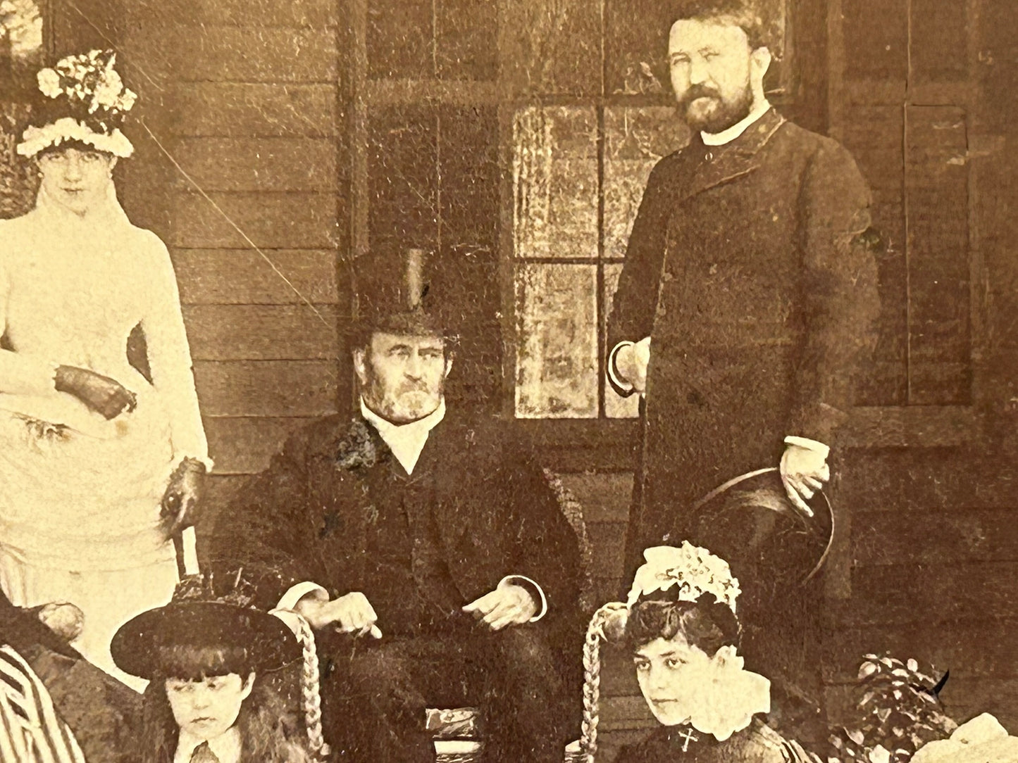 GENERAL U. S. GRANT WITH FAMILY PHOTOGRAPH