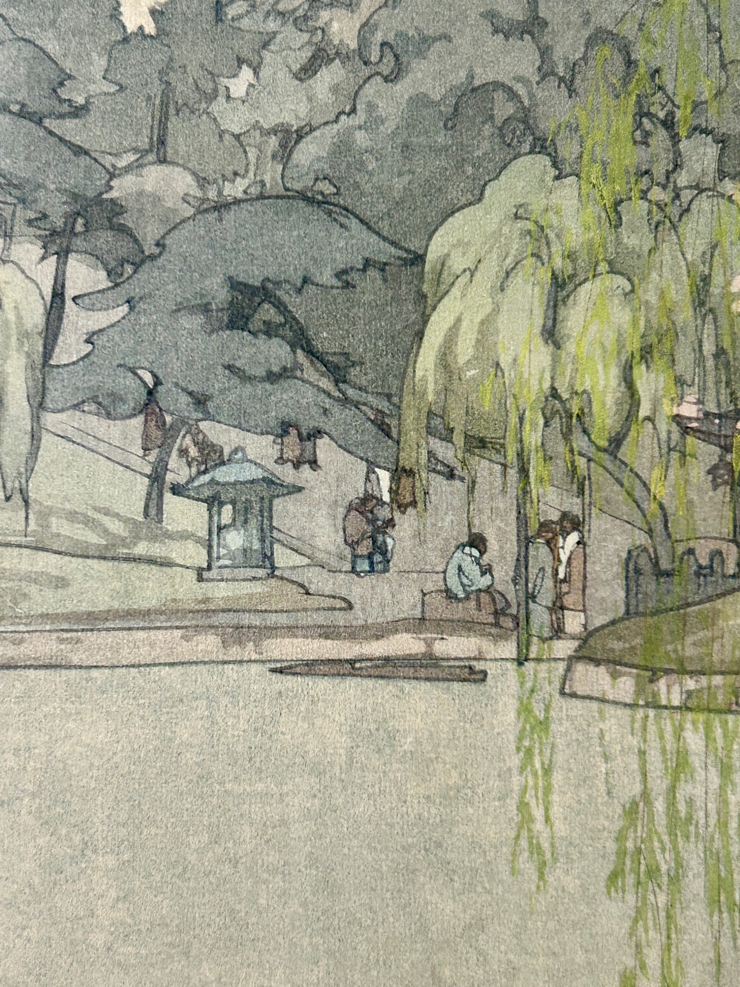 HIROSHI YOSHIDA 1876-1950 JAPANESE WOODBLOCK ARTIST "SARVSAWA POND"