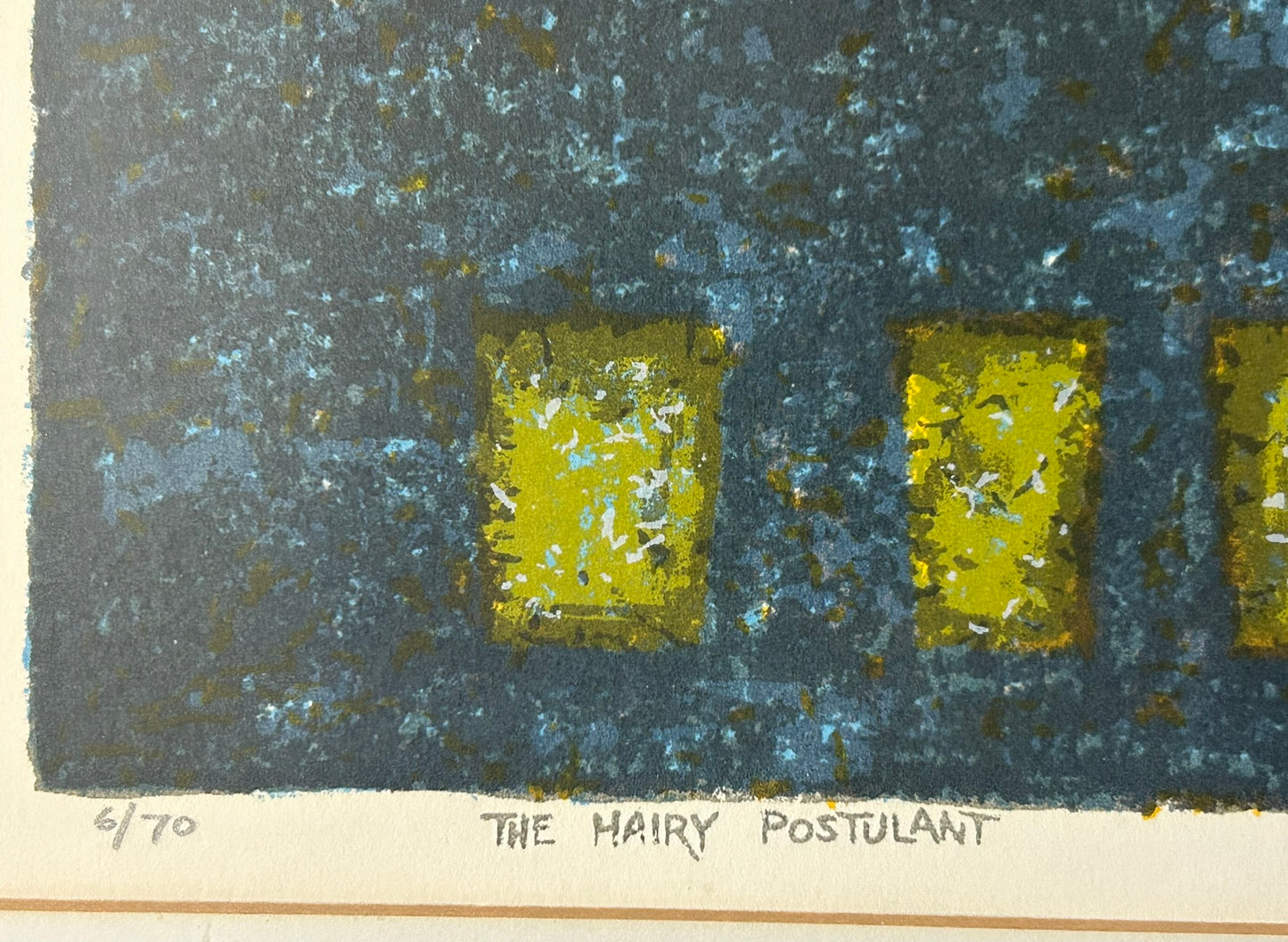 NEBRASKA ARTIST TOM BARTEK "THE HAIRY POSTULANT" PRINT