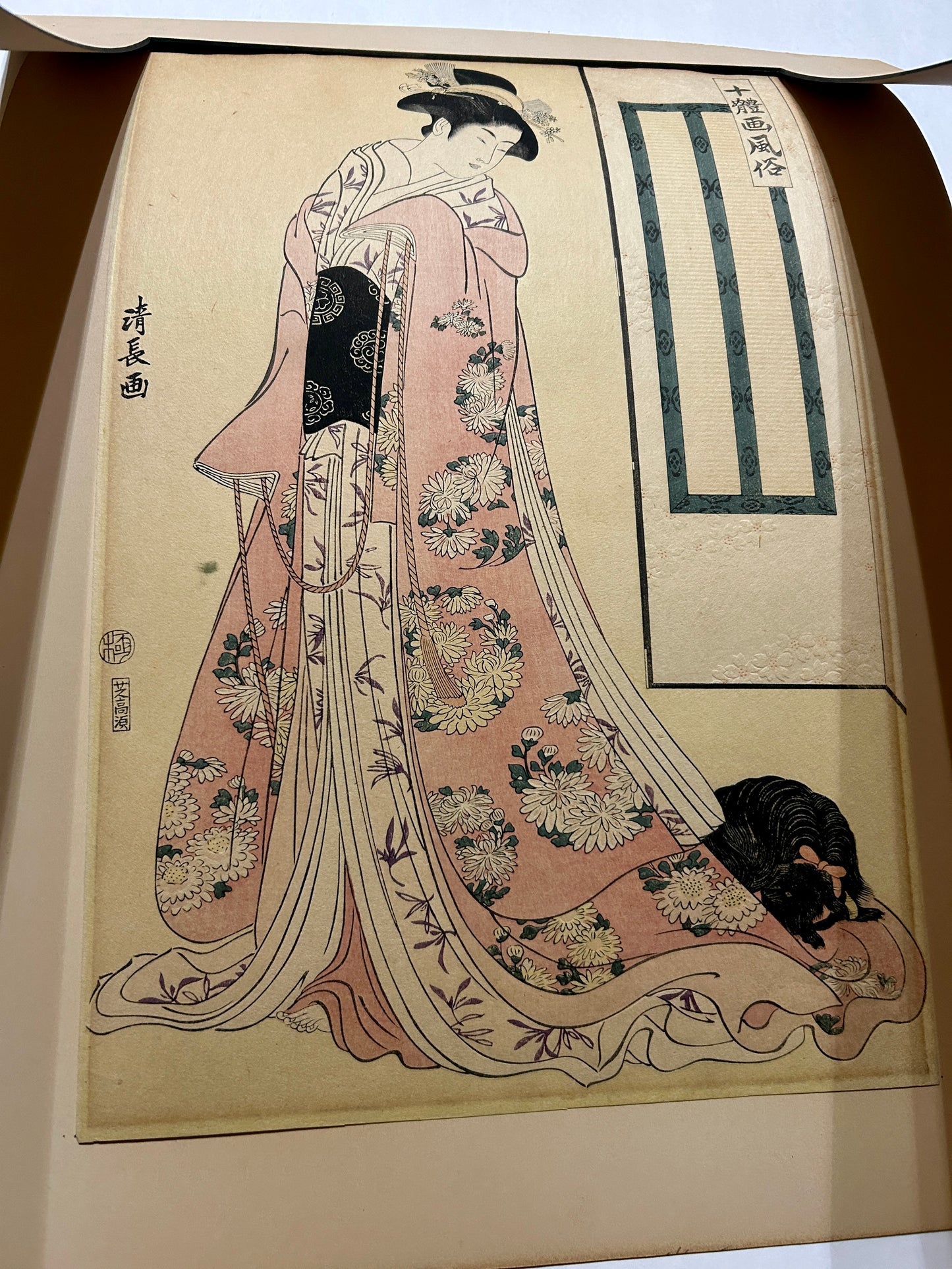 TORII KIYONAGA 1752-1815 JAPANESE WOODBLOCK