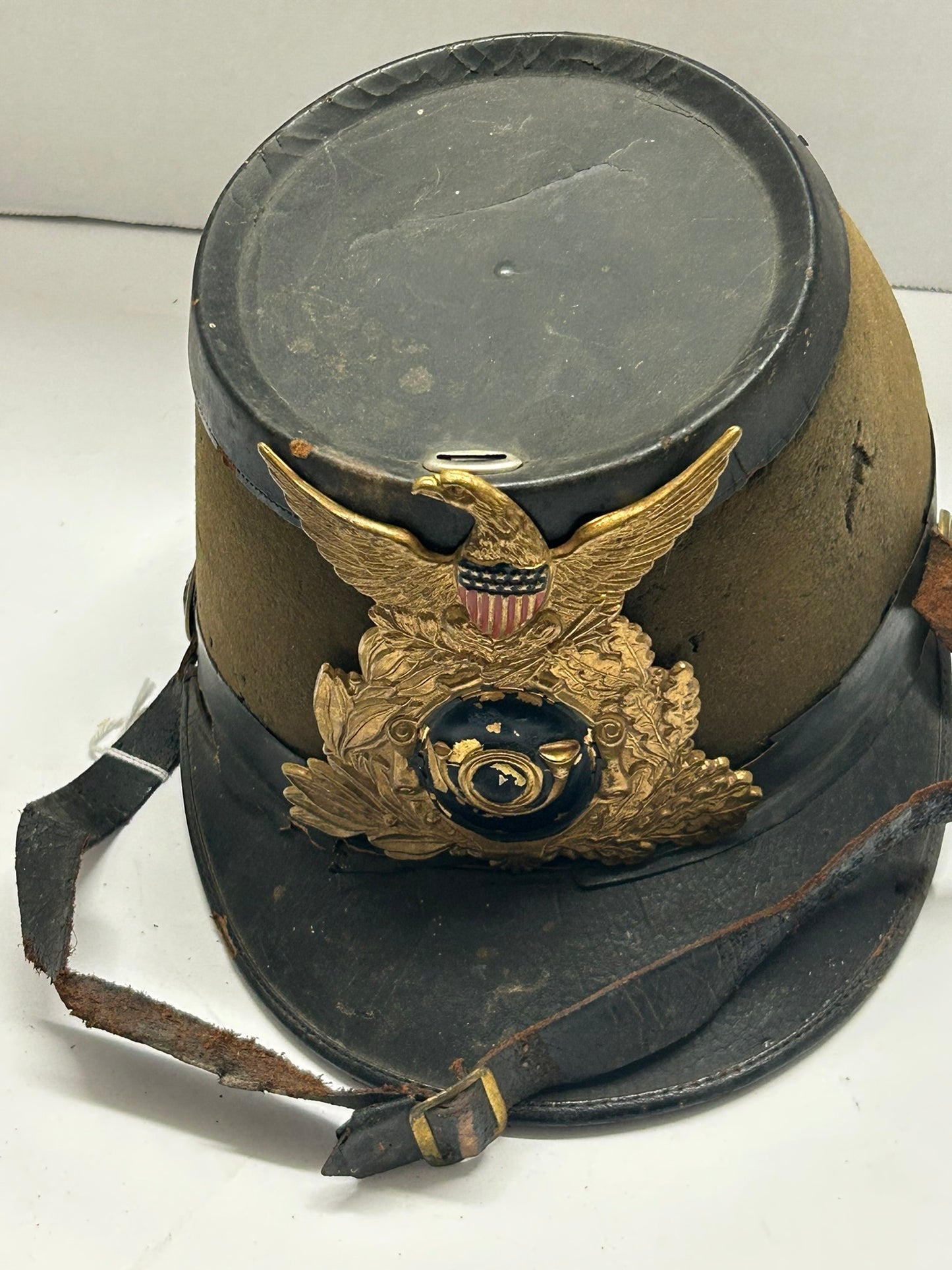 UNITED STATES SHAKO 1800'S MILITARY HAT
