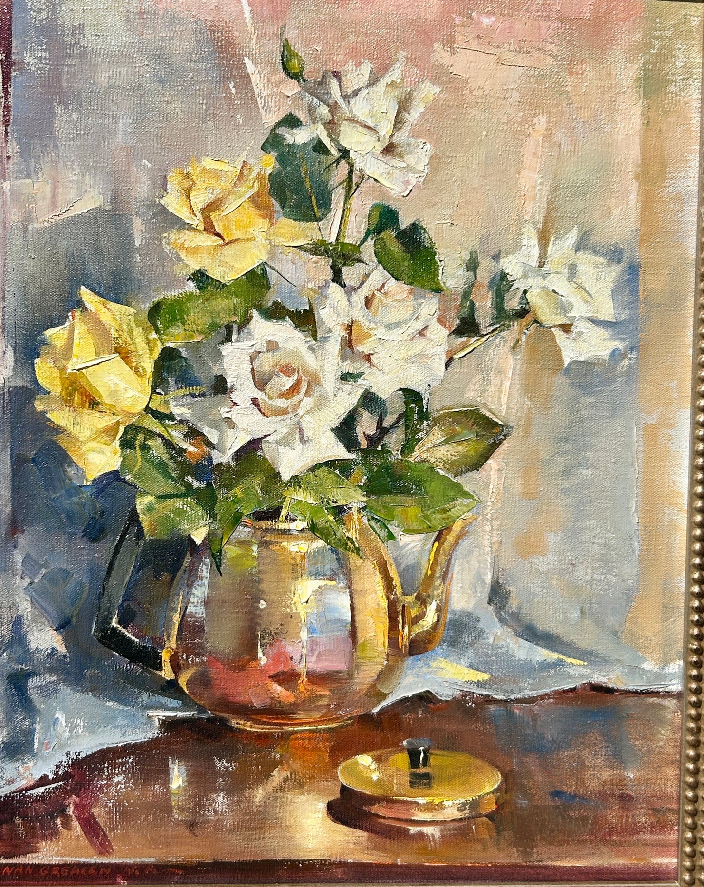 NAN GREACEN 1908-1999 FLORIDA ARTIST STILL LIFE PAINTING