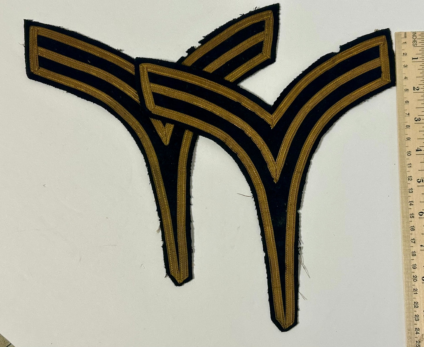 MILITARY CHEVRONS FROM 1870'S INDIAN WARS PERIOD