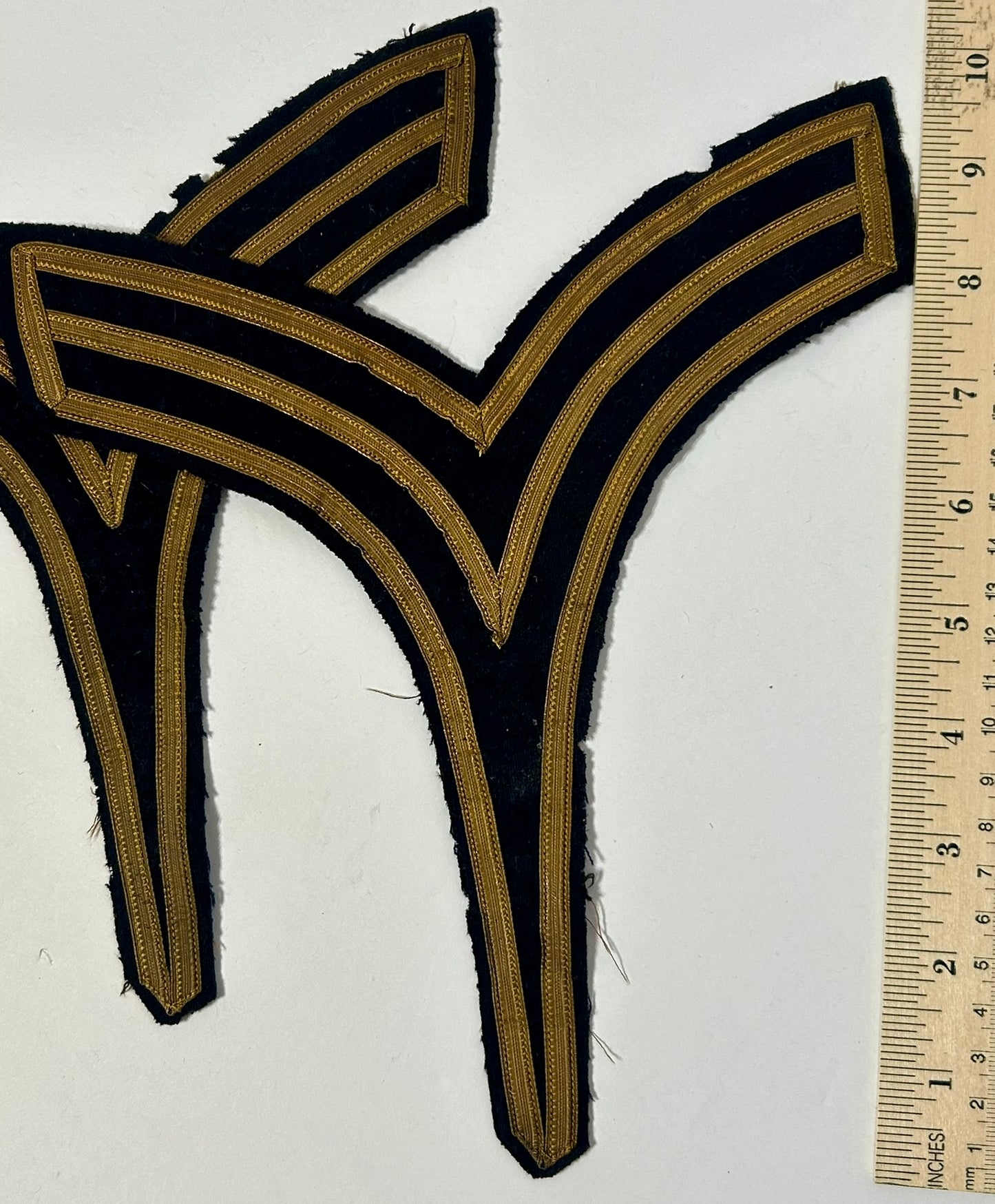 MILITARY CHEVRONS FROM 1870'S INDIAN WARS PERIOD