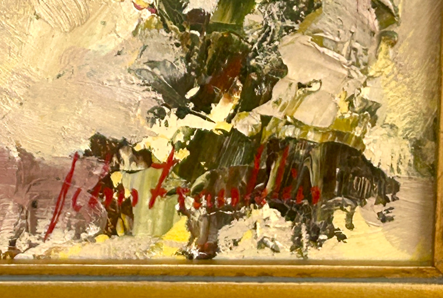 JOHN FRANKLIN 1925-2010 CALIF. PAINTING TWO COWBOYS ON HORSES