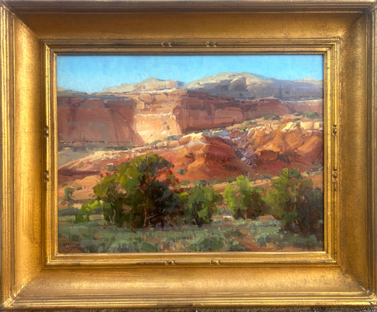 KATHRYN STATS BORN 1944 UTAH AND IDAHO SOUTHWESTERN CLIFFS LANDSCAPE