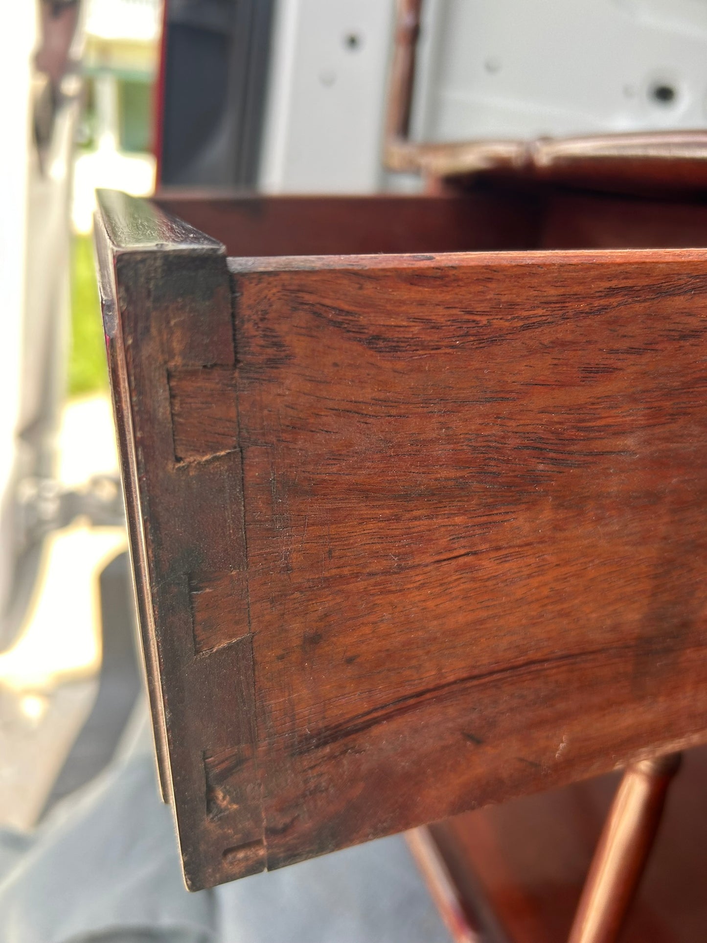 JAPANESE ANTIQUE CARVED WOOD DISPLAY CABINET