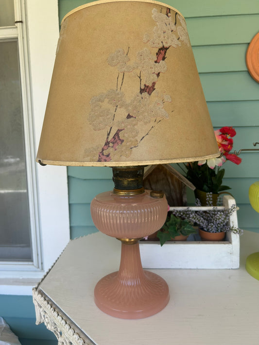 ALADDIN VERTIQUE ROSE MOONSTONE LAMP AND SHADE