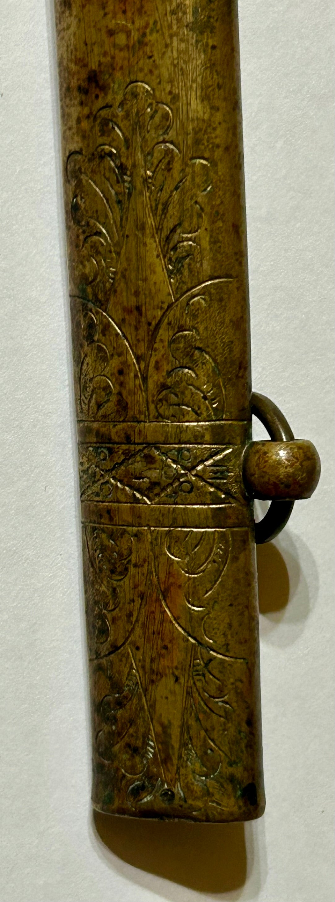 DAGGER MADE FROM SHORTENED 1800'S FANCY HORSTMANN SWORD