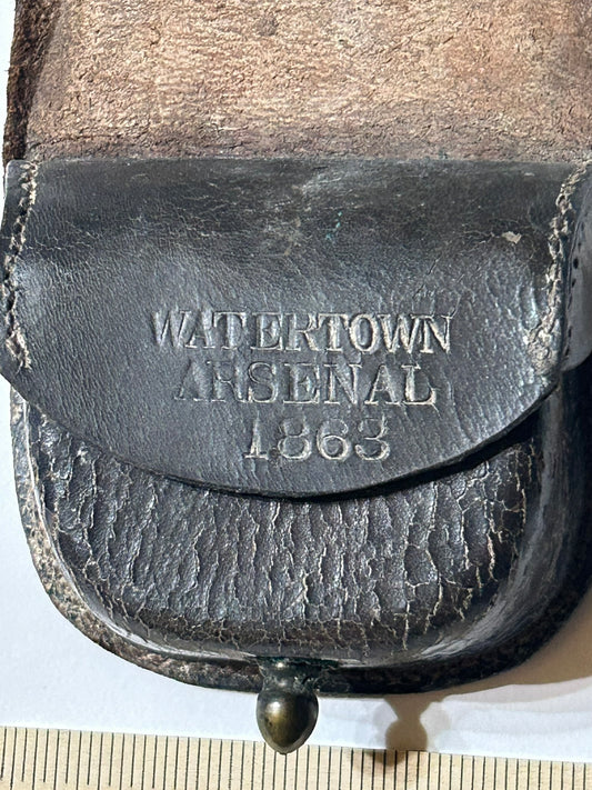 1863 WATERTOWN ARSENAL CIVIL WAR CAP BOX