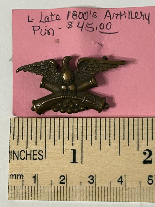ARTILLERY PIN LATE 1800'S
