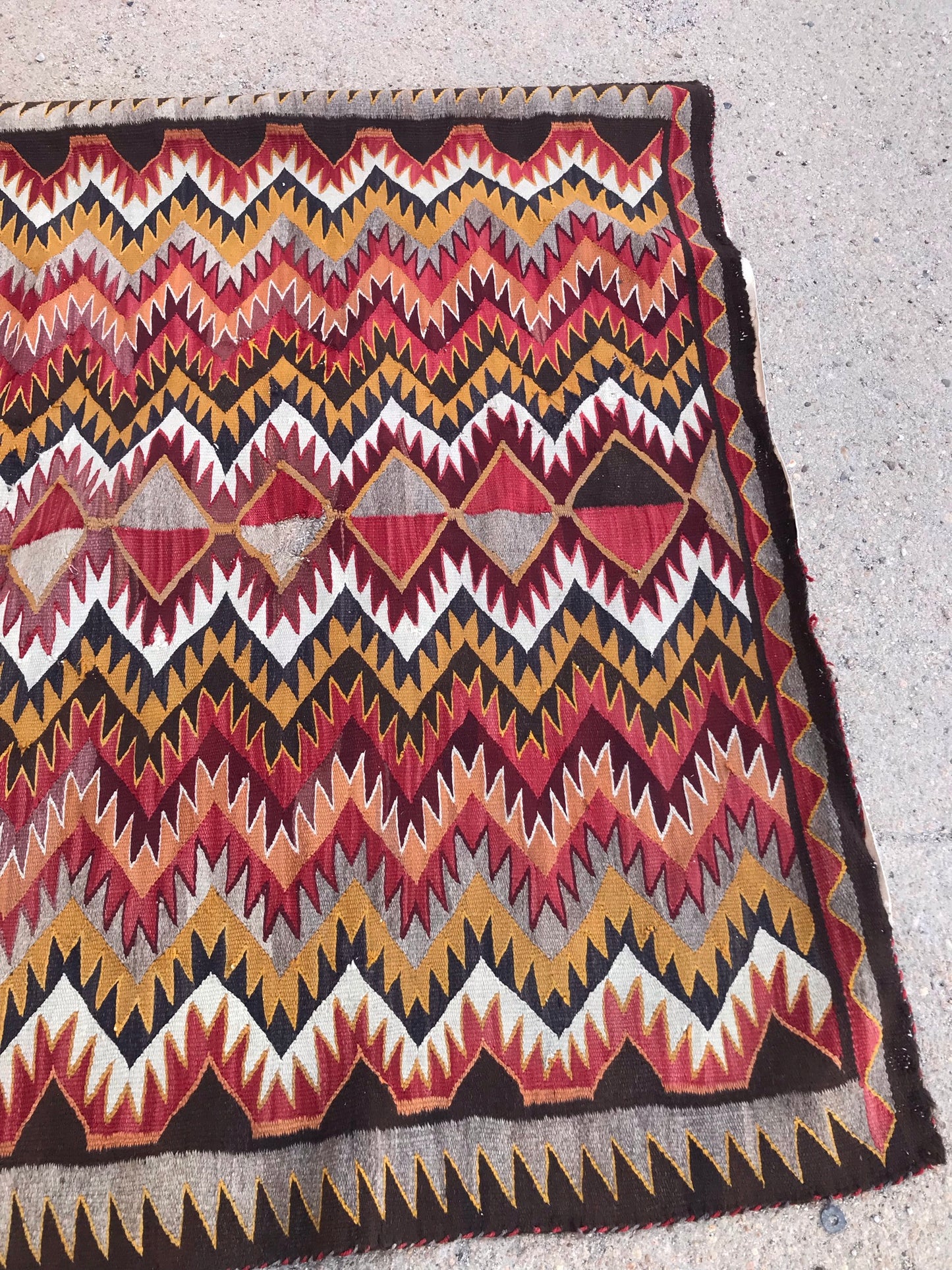 NAVAJO RED MESA LARGE WEAVING