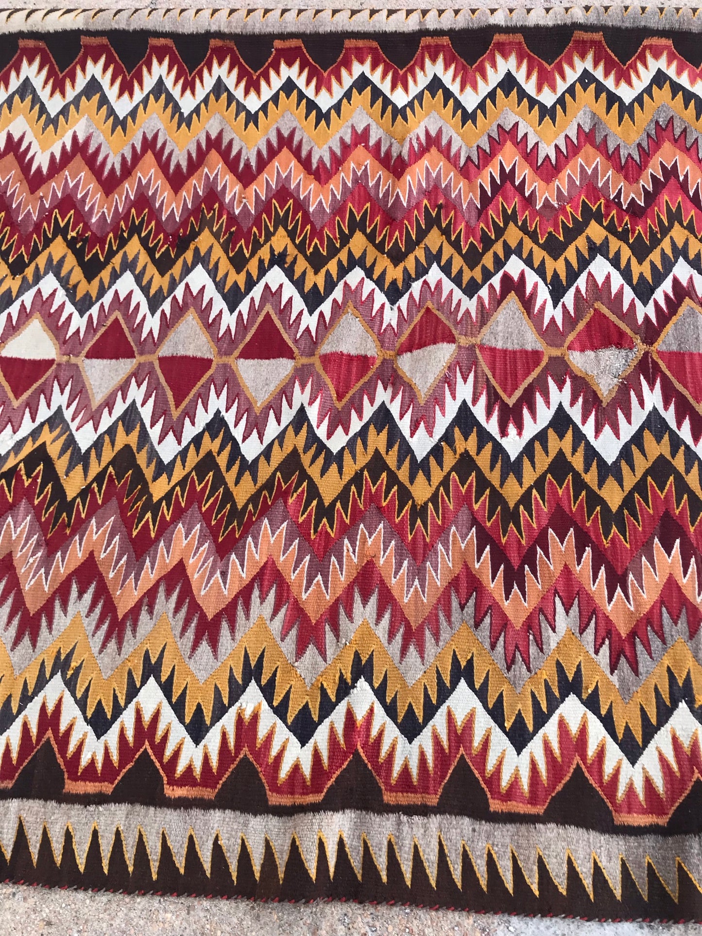 NAVAJO RED MESA LARGE WEAVING