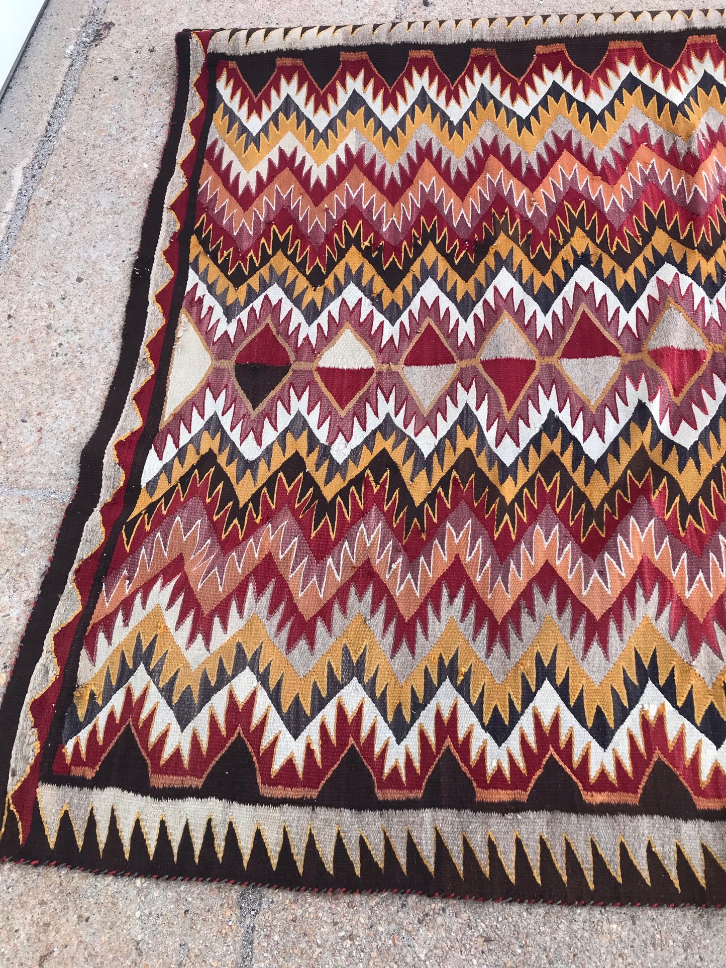 NAVAJO RED MESA LARGE WEAVING
