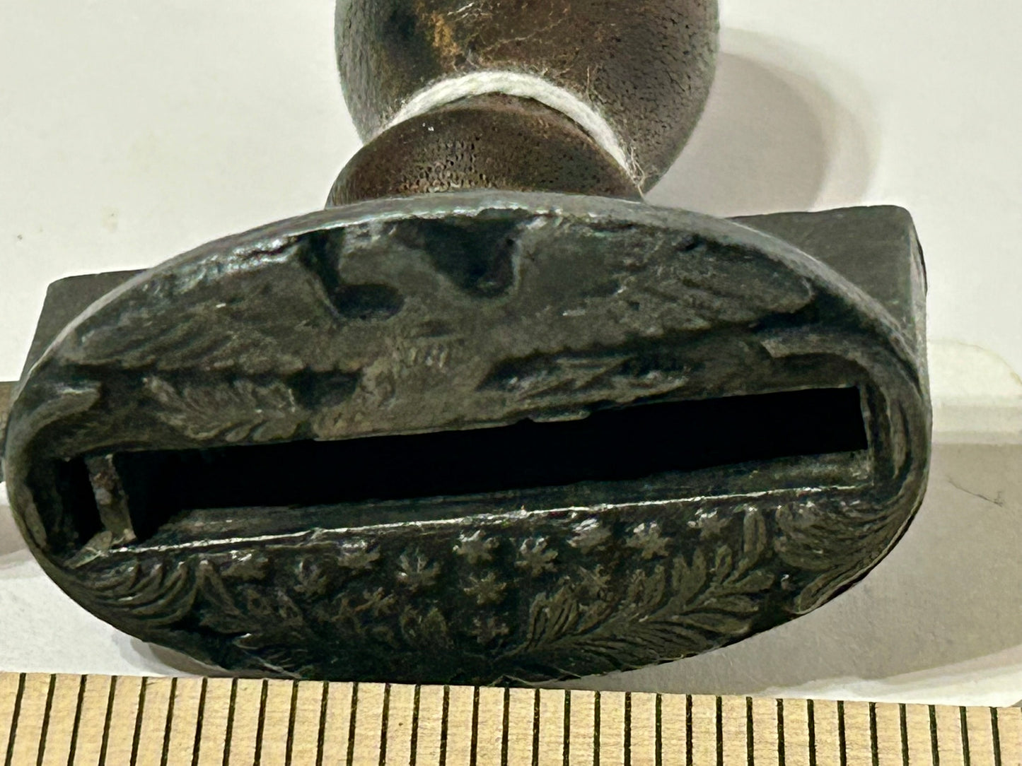 MILITARY EARLY STAMP WITH EAGLE AND STARS