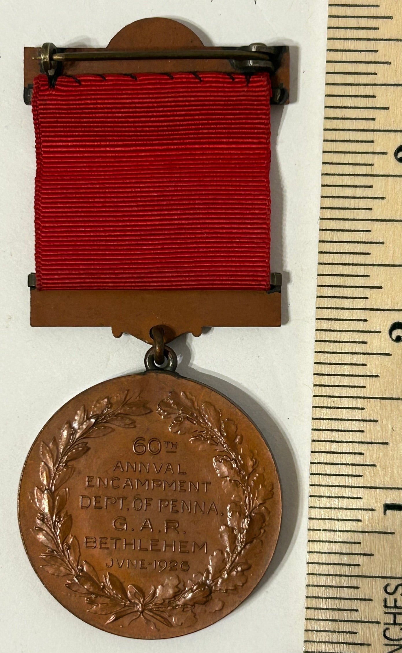 CIVIL WAR VETERAN 1926 PENNSYLVANIA REPRESENTATIVE BADGE
