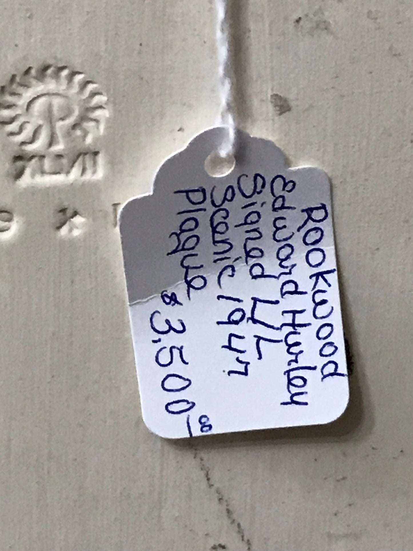 ROOKWOOD POTTERY HURLEY SCENIC PLAQUE