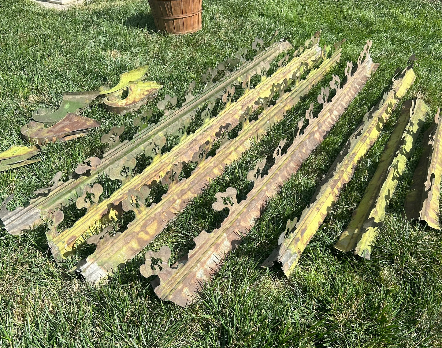 ANTIQUE TIN DECORATIVE ROOF ORNAMENTS