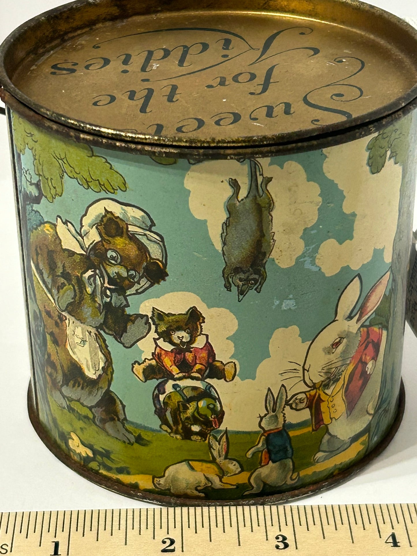 PETER RABBIT SWEETS FOR THE KIDDIES ILLUSTRATED TIN