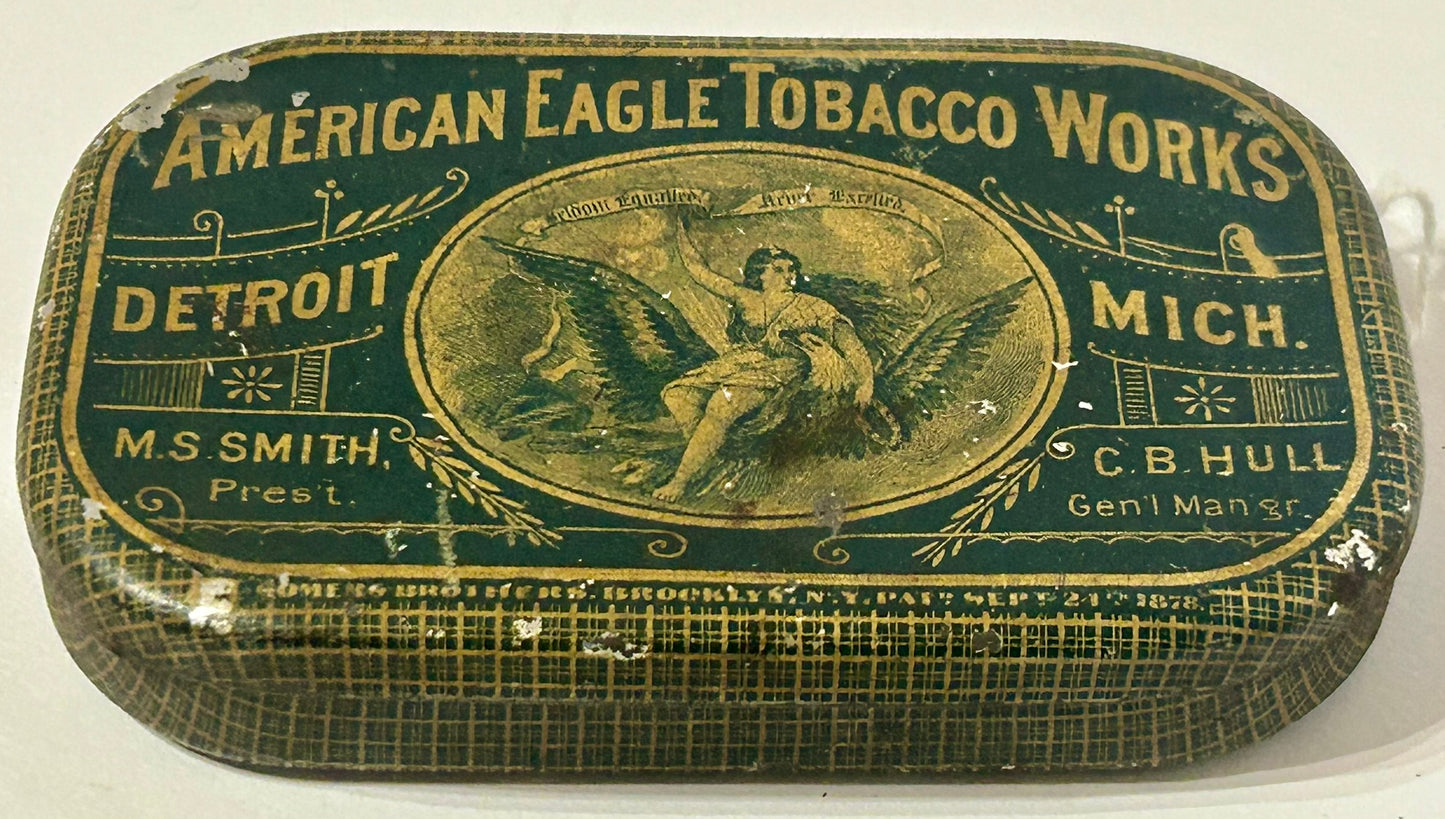 AMERICAN EAGLE TOBACCO WORKS TIN