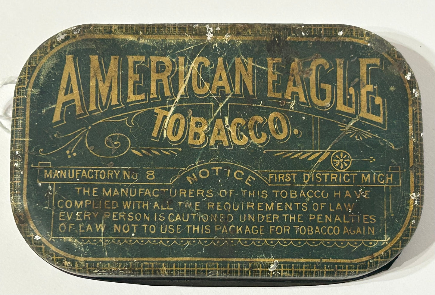 AMERICAN EAGLE TOBACCO WORKS TIN