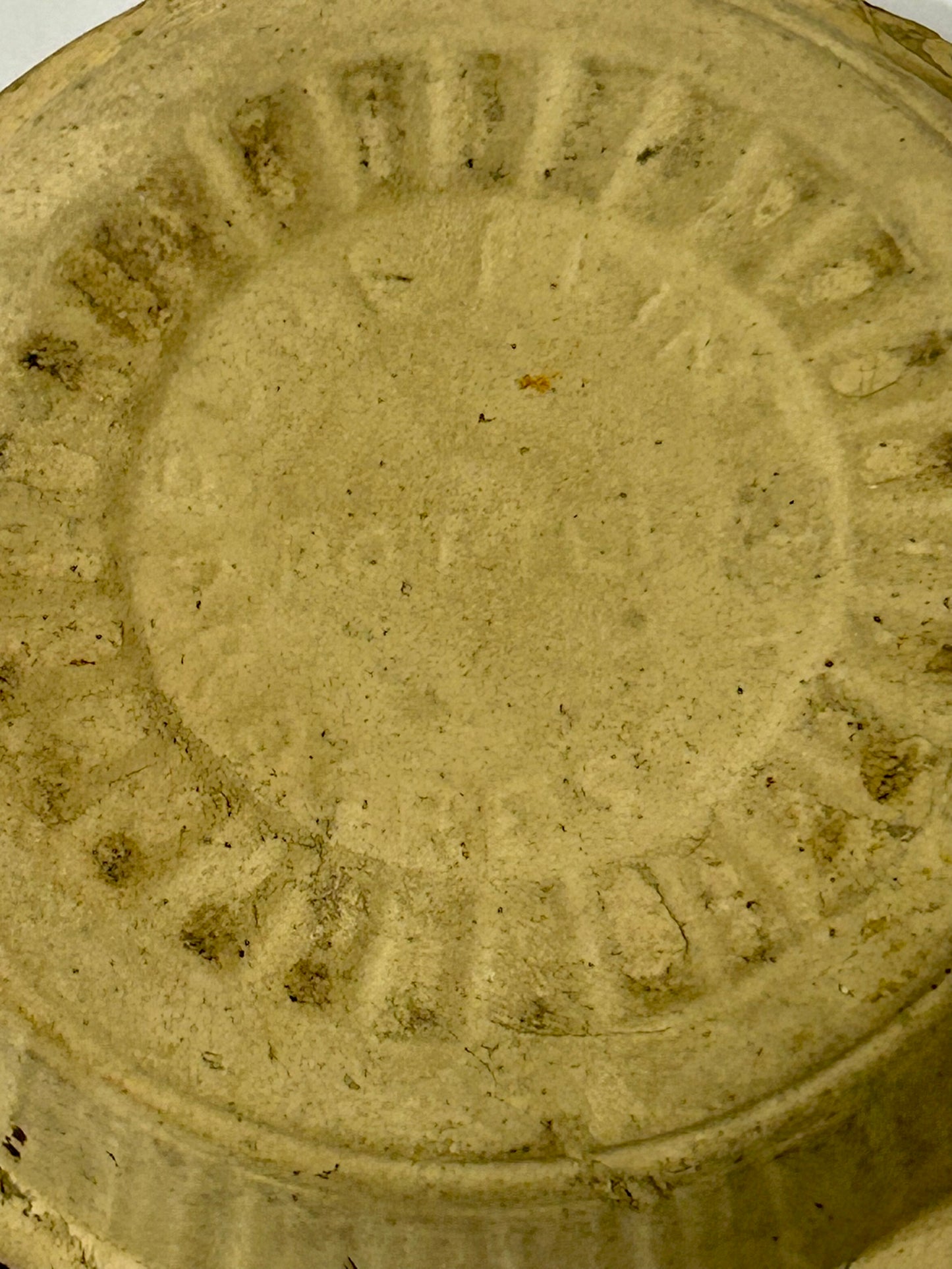 ROSEVILLE OHIO COMPANY SHORT LIVED PURE FLINT PROGRESSIVE POTTERY SAMPLE MINI ADVERTISING BOWL