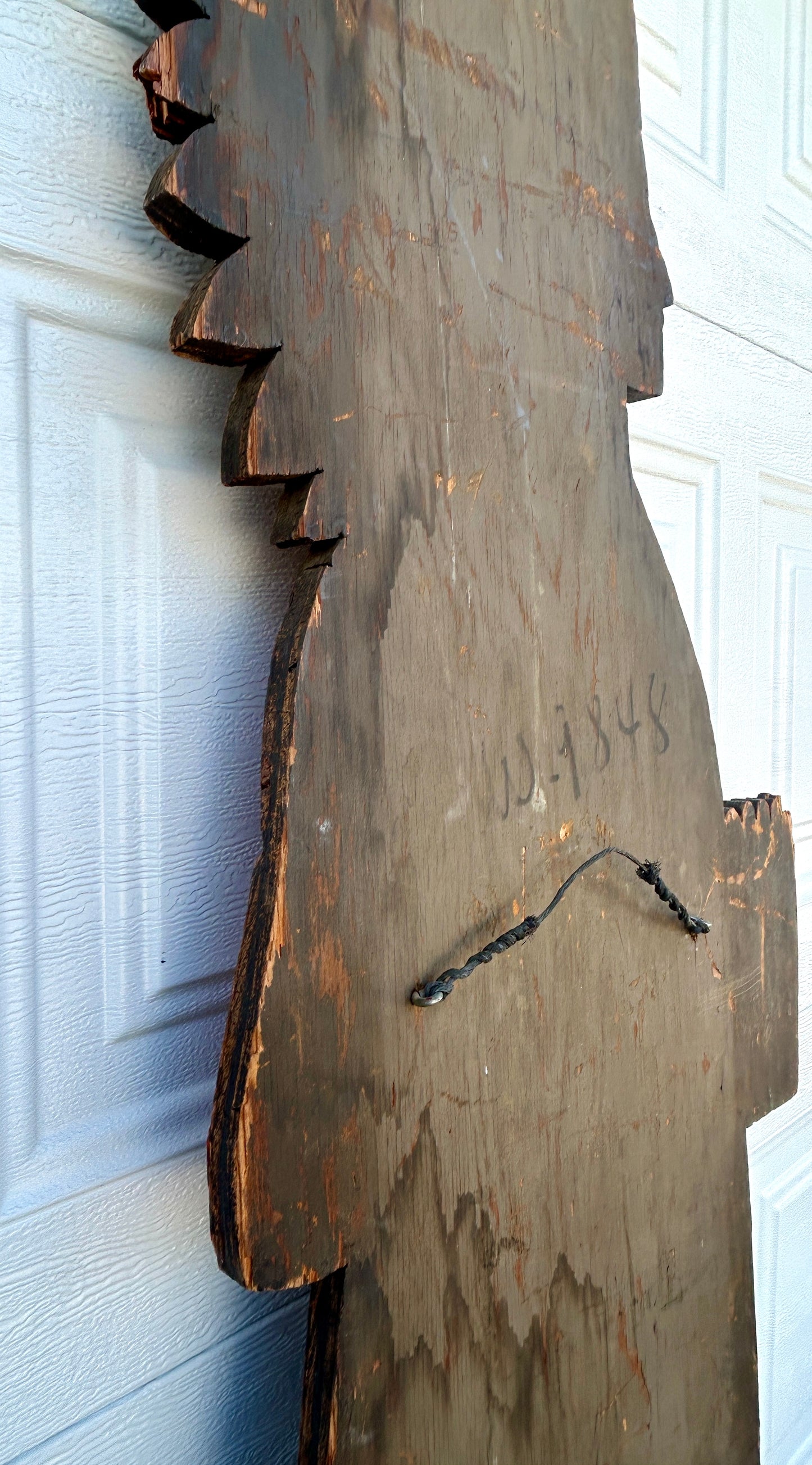 ANTIQUE FOLK ART ADVERTISING FIGURAL WOOD SIGN OF NATIVE AMERICAN