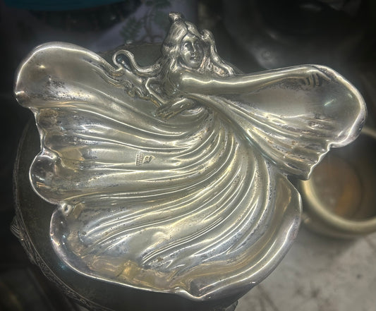 ART NOVEAU TRAY MENESES SILVER PLATE