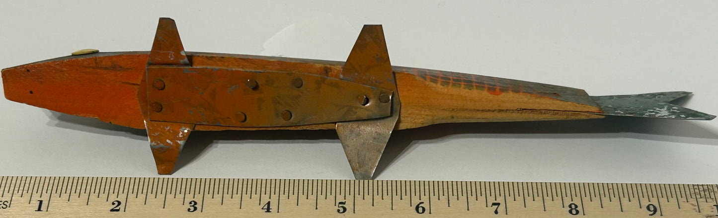 ICE FISHING WOOD DECOY