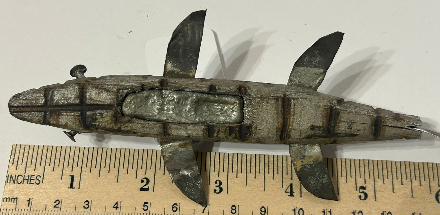 ICE SPEAR FISHING WOOD DECOY