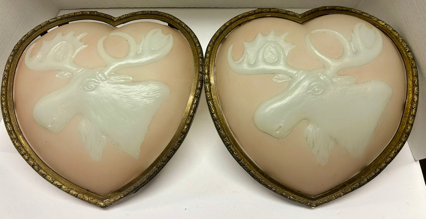 PHOENIX GLASS MOOSE HEAD  WALL LIGHTS FOR EARLY ORDER OF MOOSE