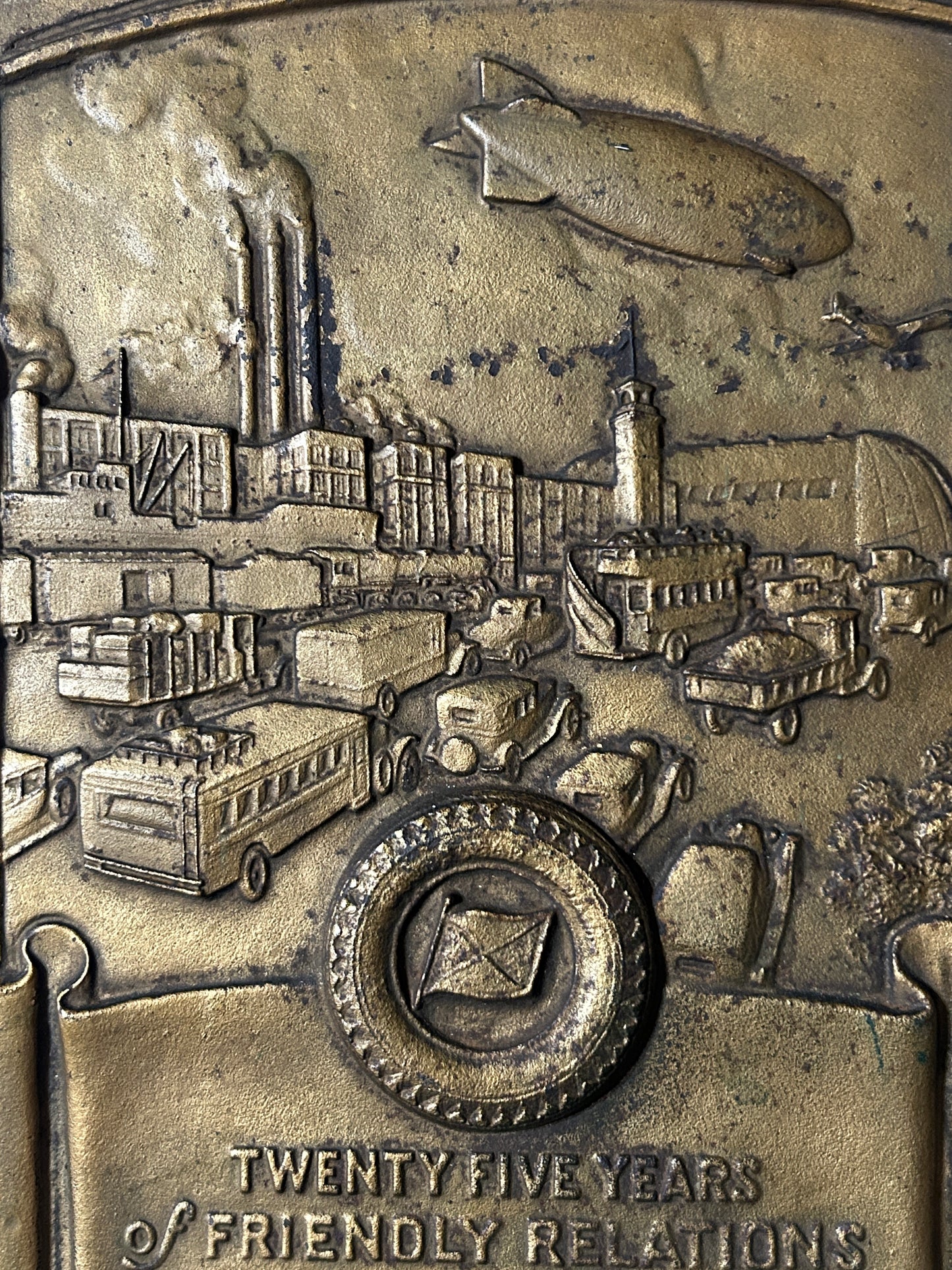 GOODYEAR CAST IRON 25 YEAR DEALER PLAQUE