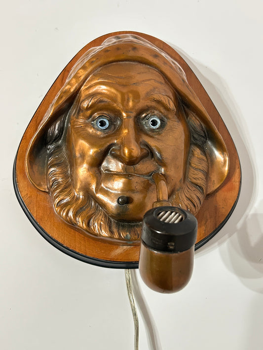 CIGAR LIGHTER SHAPED LIKE FIGURAL FISHERMAN 1930'S HANGING