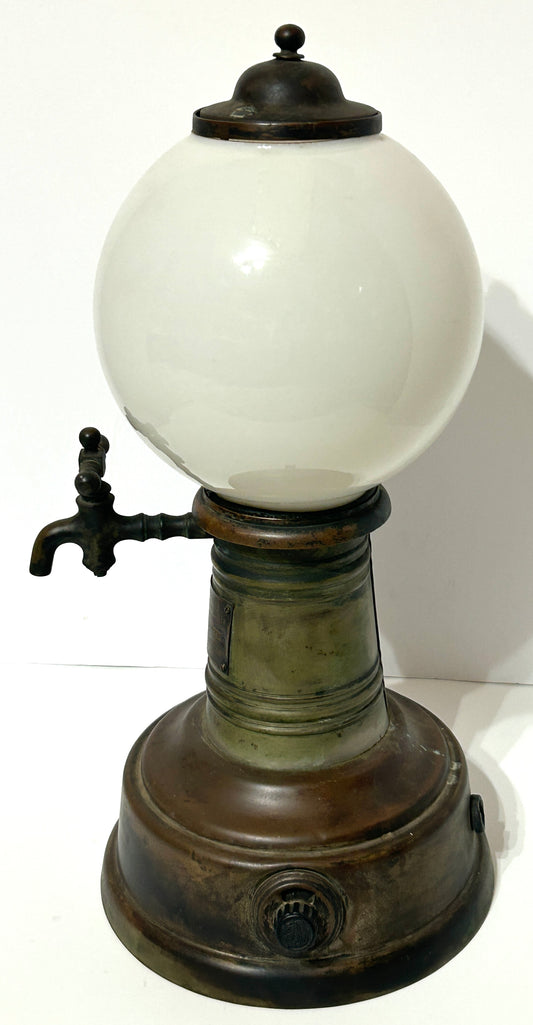 HOT WATER HEATER LAMP FOR BARBER SHOP PAT. 1911