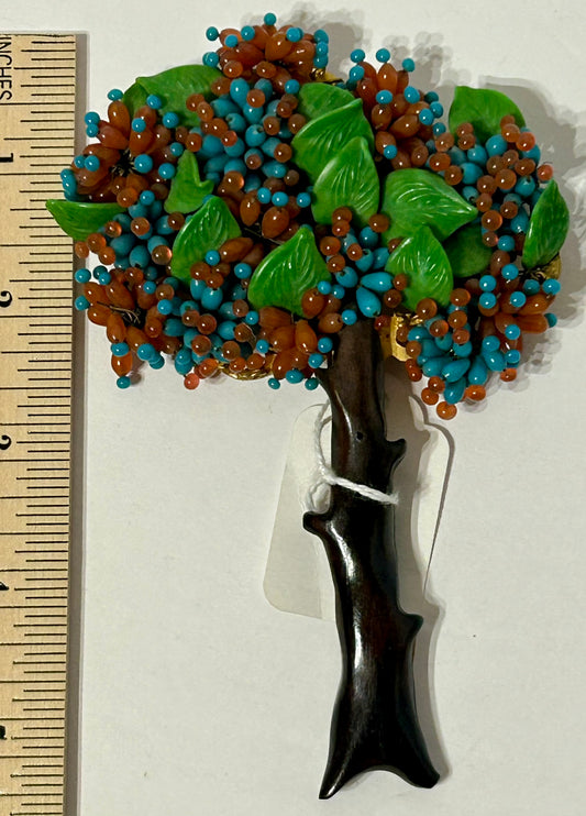 FRENCH TREE SHAPE ANTIQUE JEWELRY CLIP
