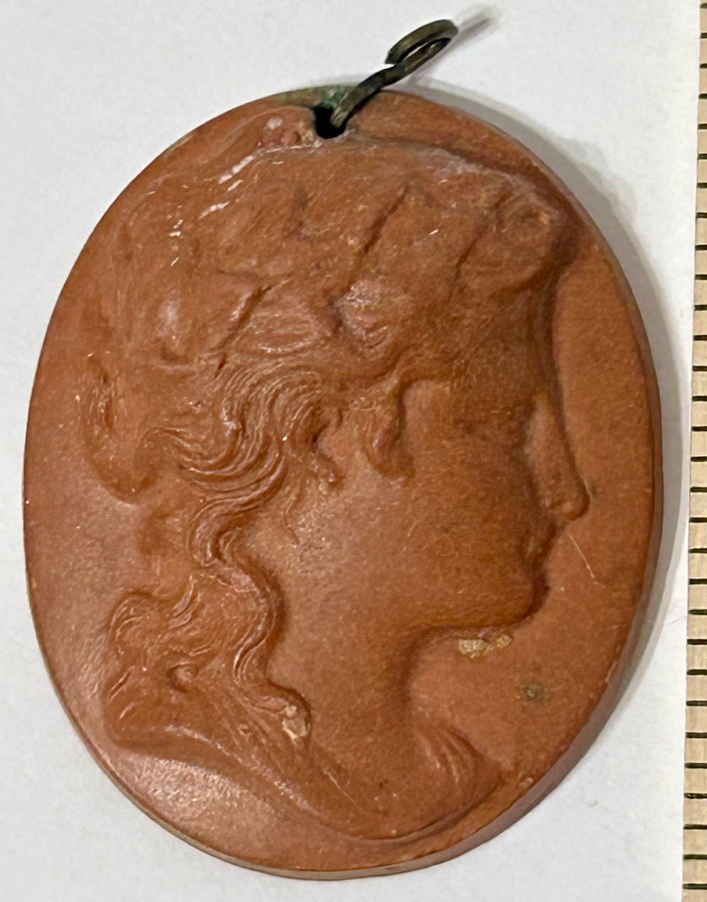 ANTIQUE CAMEO MADE OF LAVA STONE