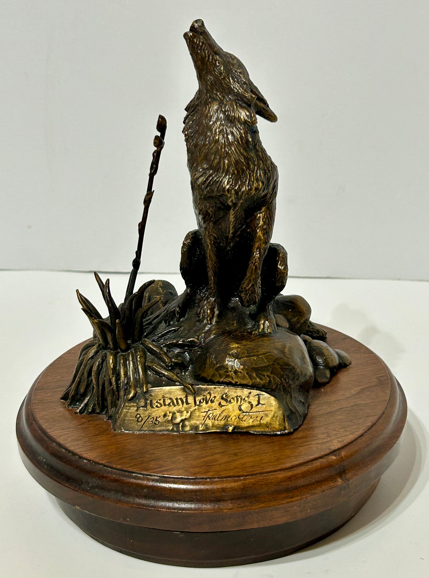 NEBRASKA ARTIST THOMAS PALMERTON 1932-2015 "DISTANT LOVE SONG" BRONZE