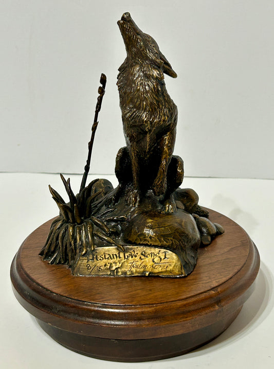 NEBRASKA ARTIST THOMAS PALMERTON 1932-2015 "DISTANT LOVE SONG" BRONZE