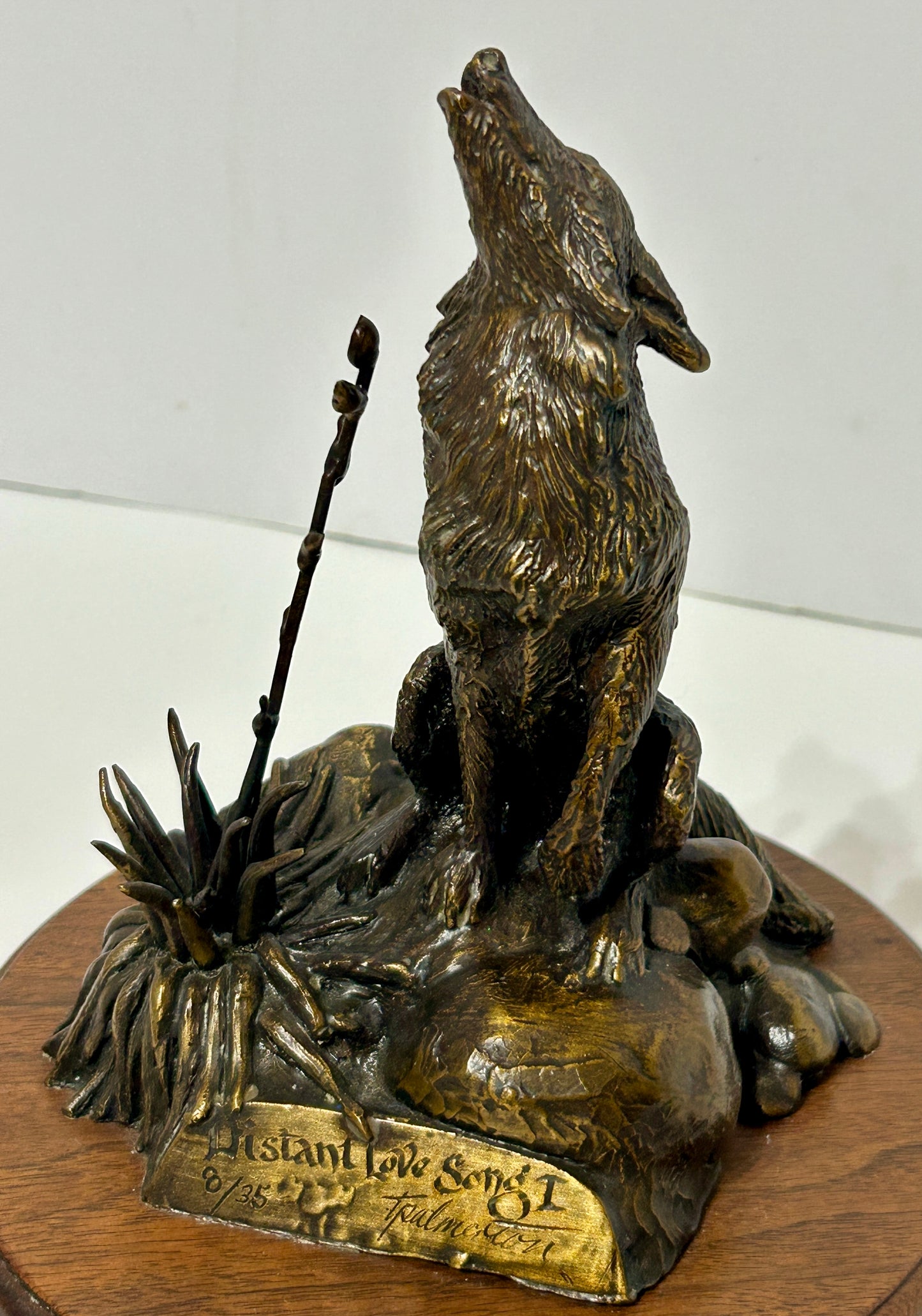 NEBRASKA ARTIST THOMAS PALMERTON 1932-2015 "DISTANT LOVE SONG" BRONZE