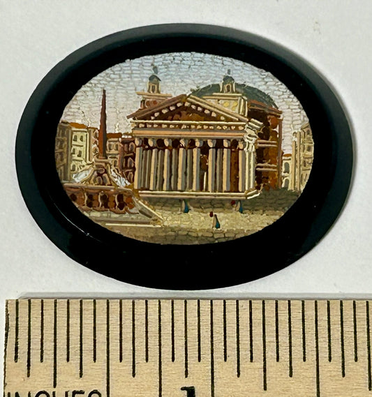 ANTIQUE MICRO MOSAIC BUILDING JEWELRY UNMOUNTED