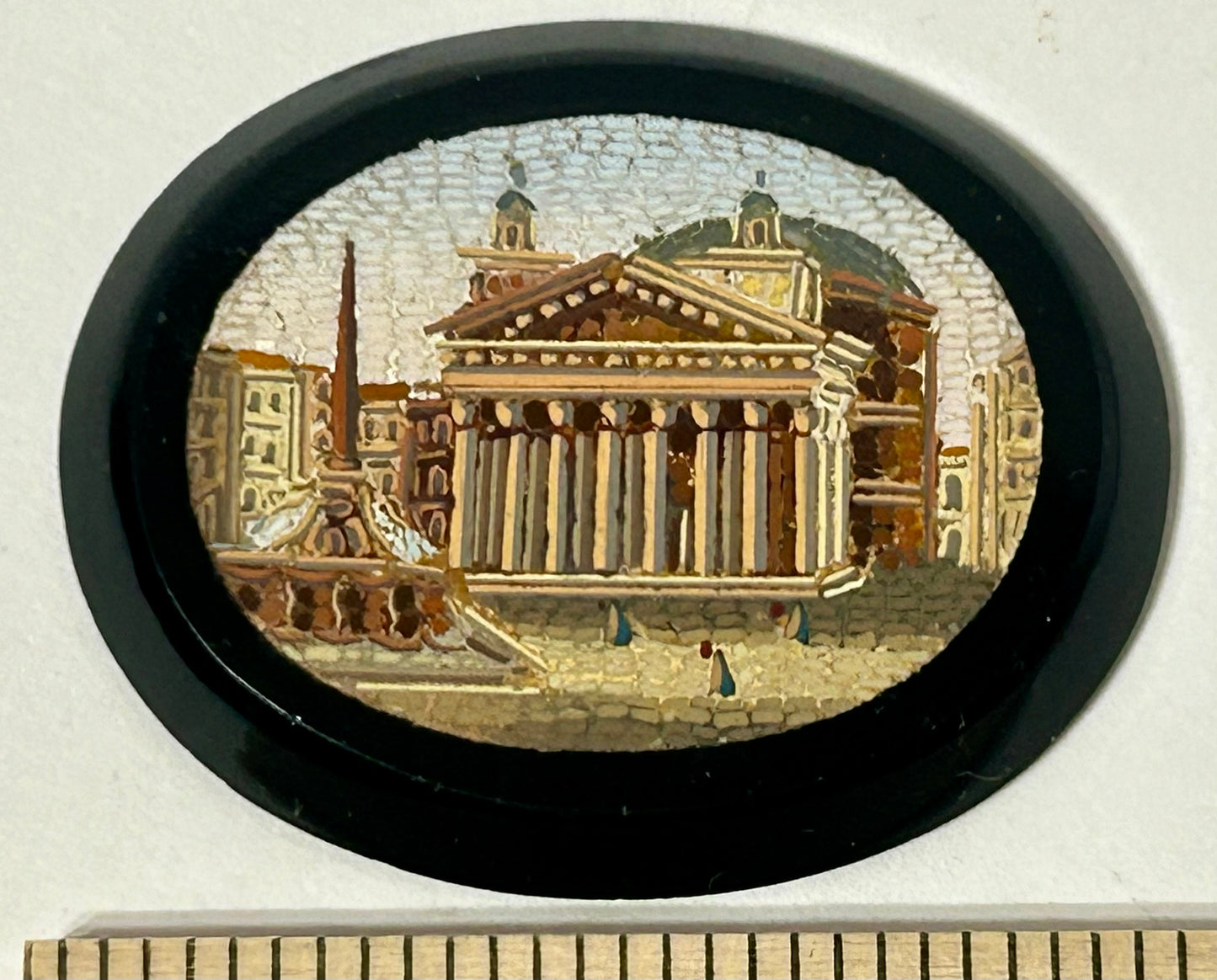 ANTIQUE MICRO MOSAIC BUILDING JEWELRY UNMOUNTED
