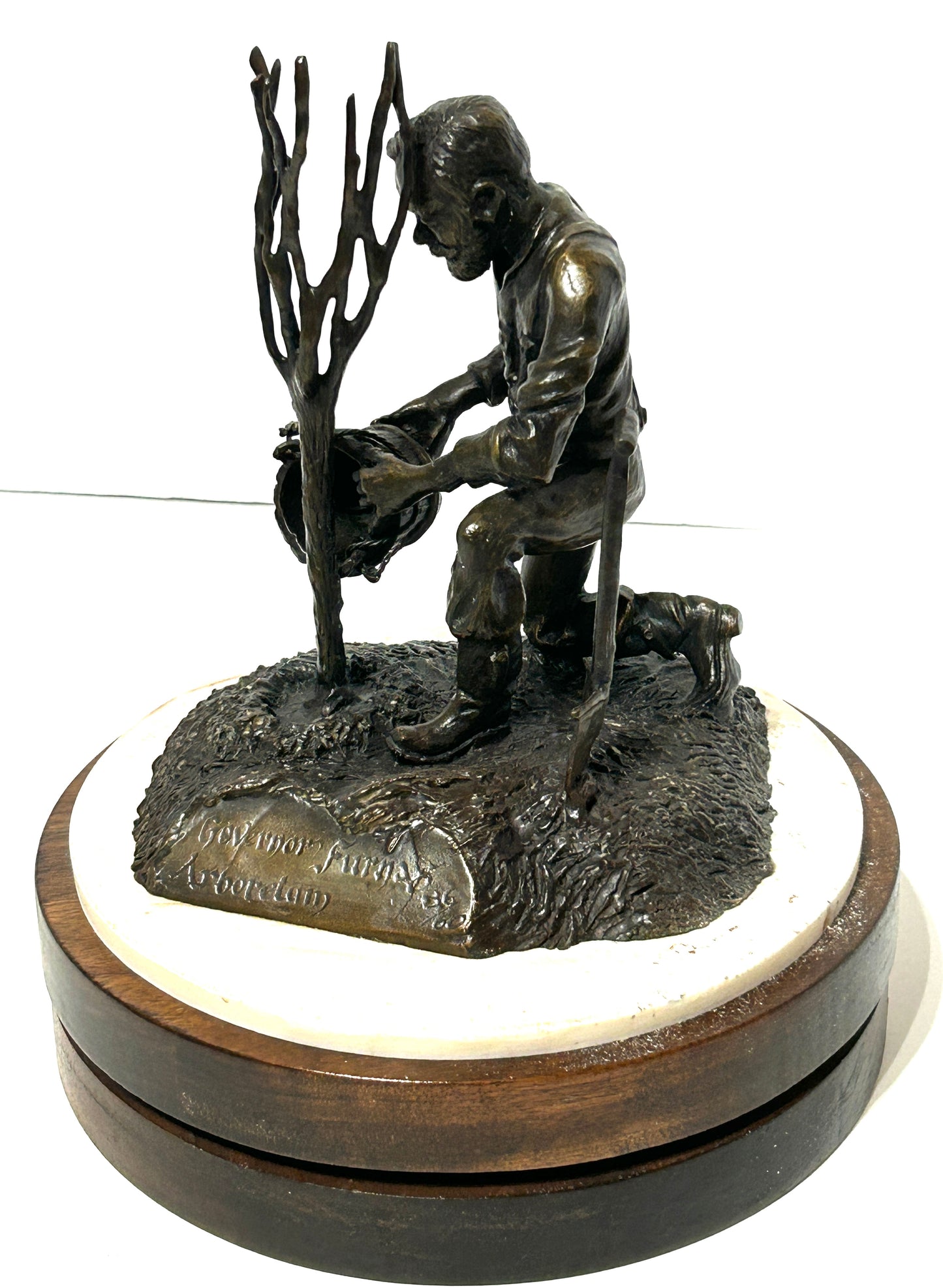 NEBRASKA ARTIST THOMAS PALMERTON 1932-2015 BRONZE SCULPTURE "GOV. FURNAS"