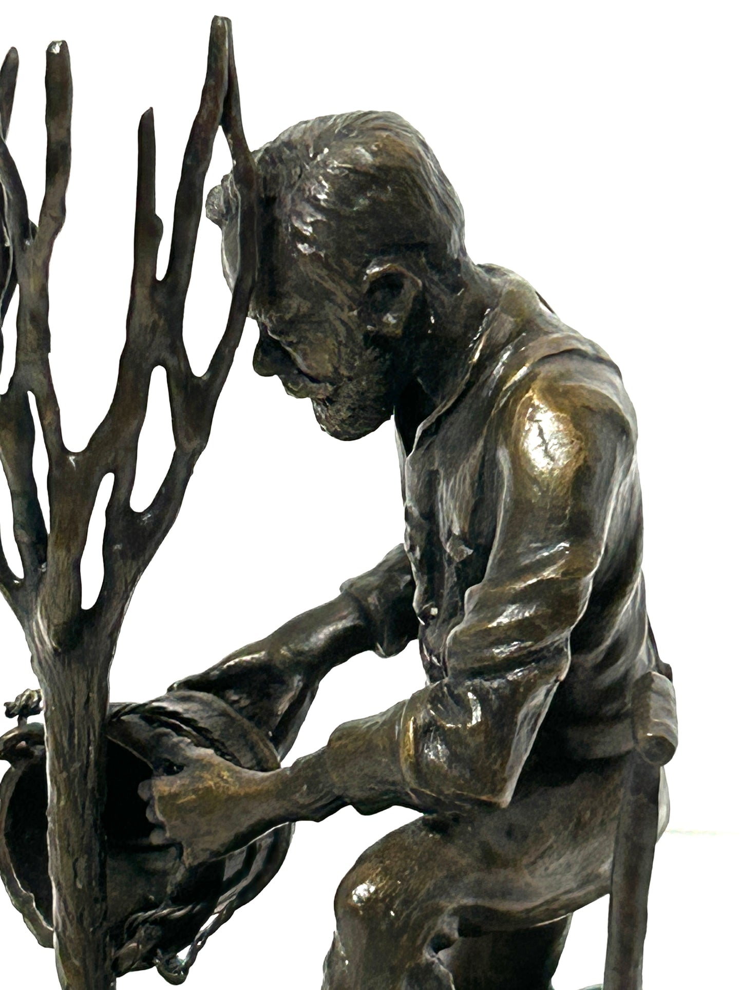 NEBRASKA ARTIST THOMAS PALMERTON 1932-2015 BRONZE SCULPTURE "GOV. FURNAS"