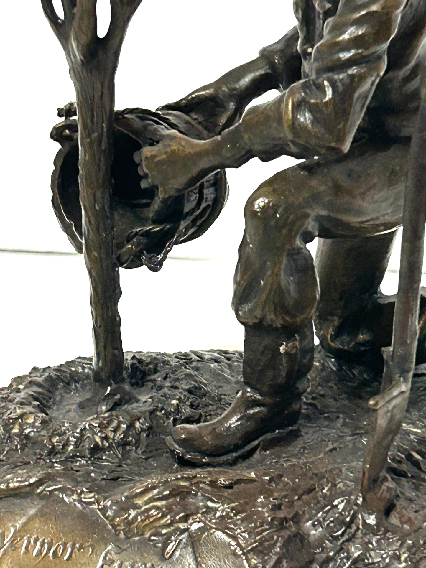 NEBRASKA ARTIST THOMAS PALMERTON 1932-2015 BRONZE SCULPTURE "GOV. FURNAS"