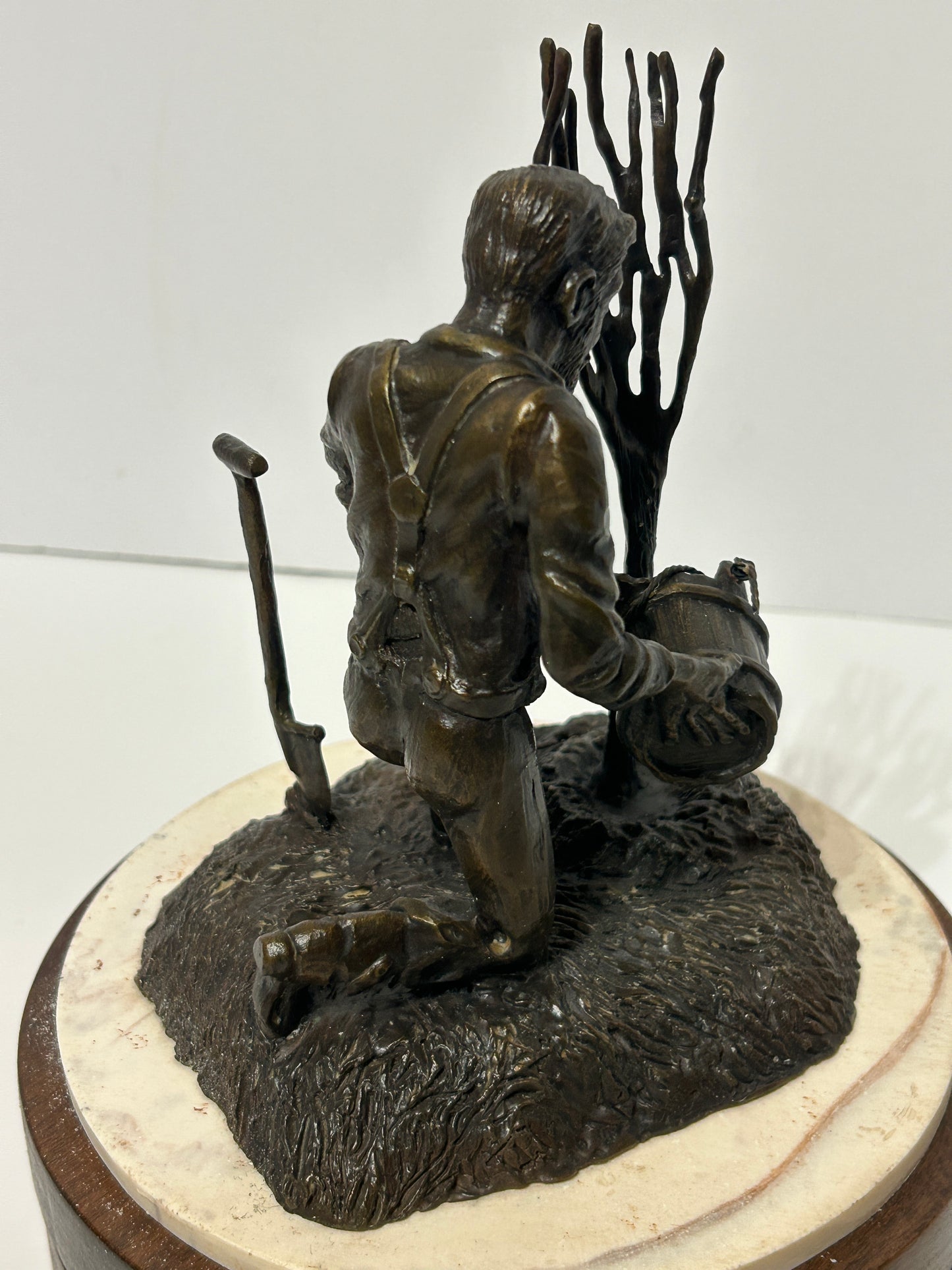 NEBRASKA ARTIST THOMAS PALMERTON 1932-2015 BRONZE SCULPTURE "GOV. FURNAS"