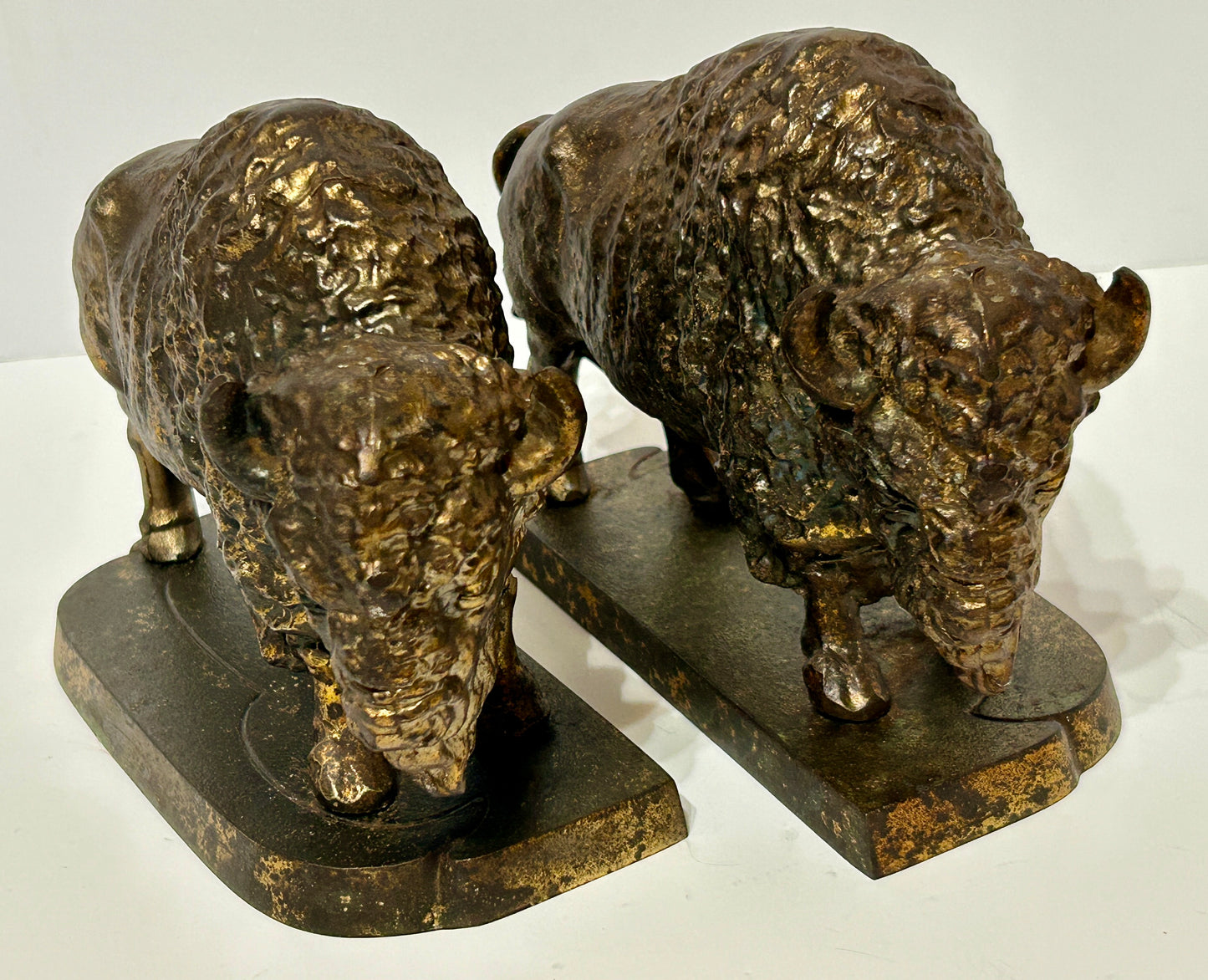 BUFFALO BOOKENDS METAL PAIR