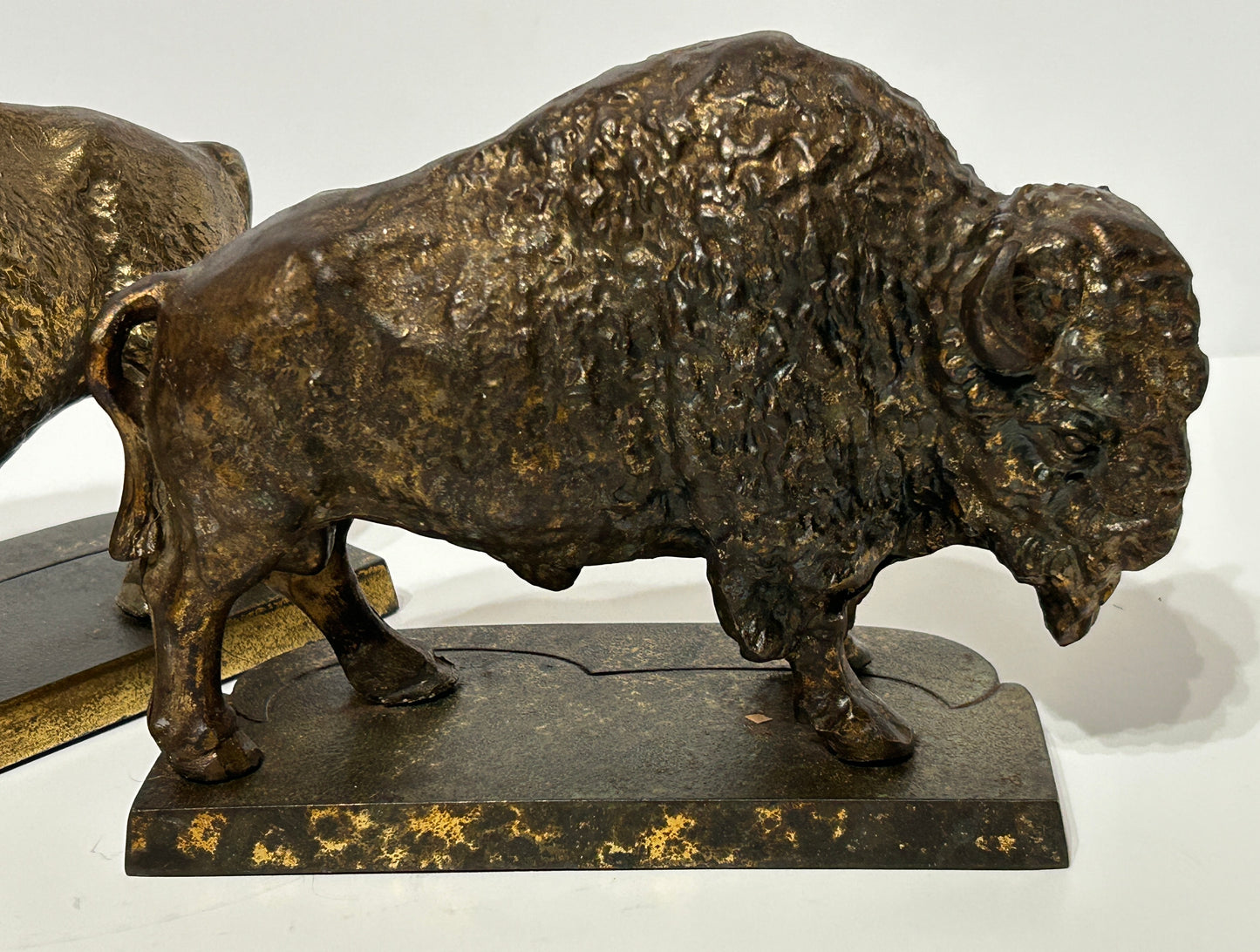 BUFFALO BOOKENDS METAL PAIR