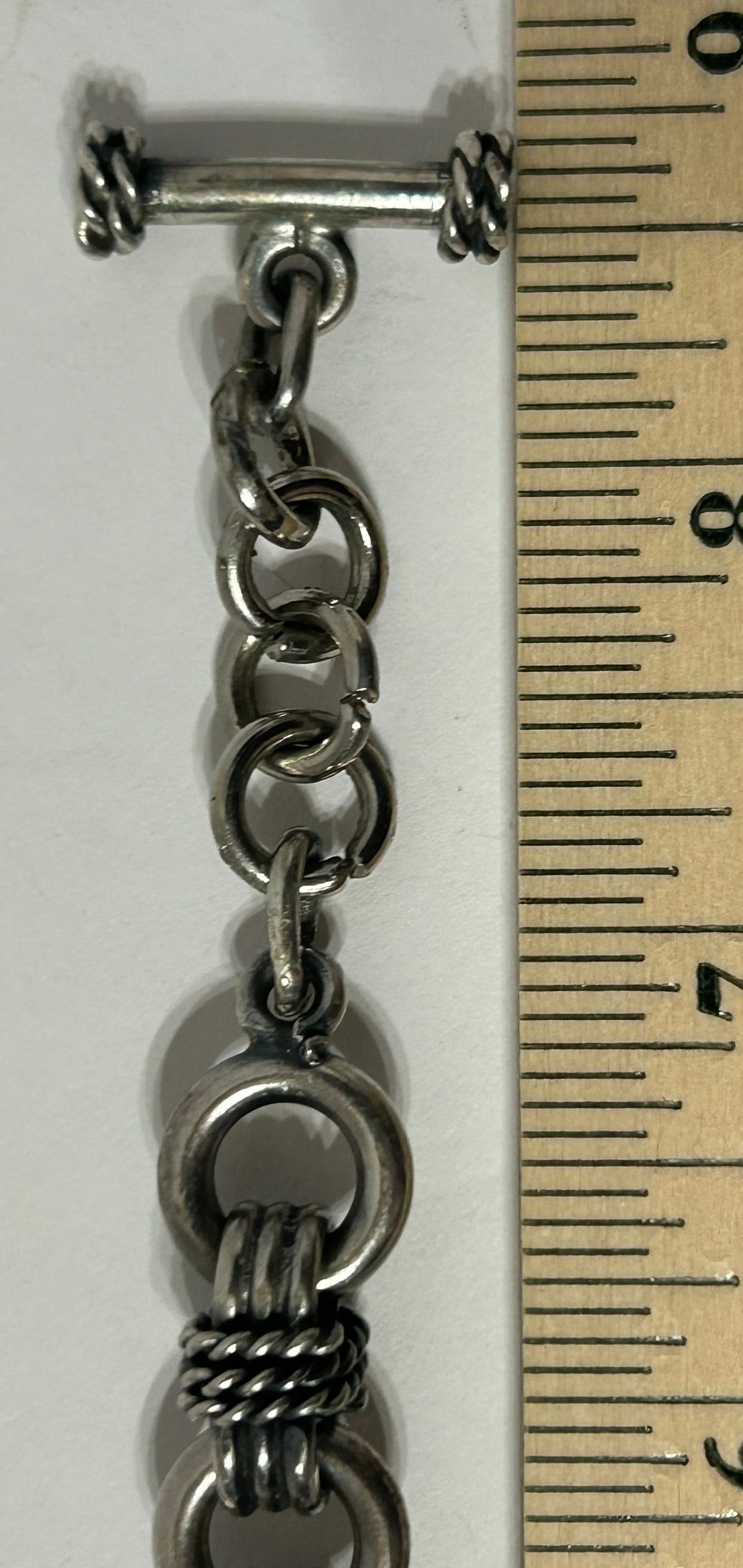 MEXICAN SILVER HEAVY LARGE BRACELET